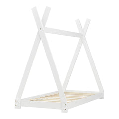 Letto Legno Culla + Materasso Tipi Indiano Bianco