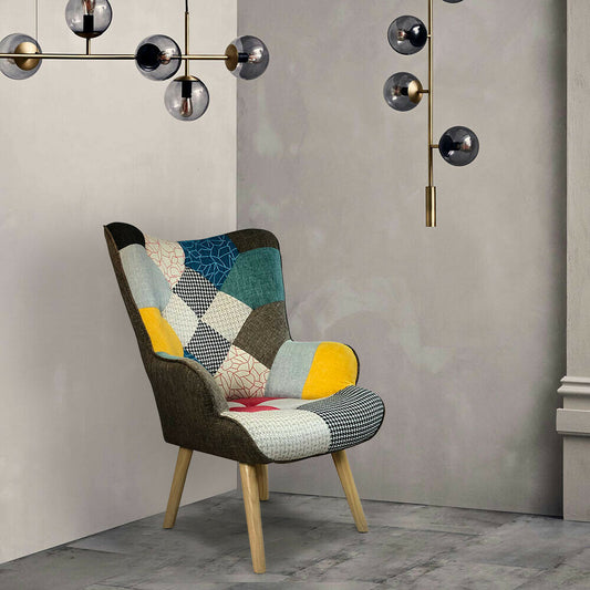 Poltrona Sedia Design Moderno con Braccioli Chic