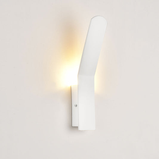 Lampada Parete da Illuminazione Pavimento Faretto Muro Metallo Bianco