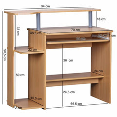 Scrivania Modern con tastiera 94 x 90 x 48 cm