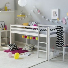 Letto per bambini letto per alta 90x200 cm letto bianco