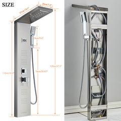 Pannello Colonna doccia idromassaggio cascata soffione con doccetta