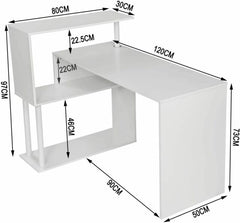 Scrivania angolare Computer PC forma L Tavolo tabelle stazione di lavoro