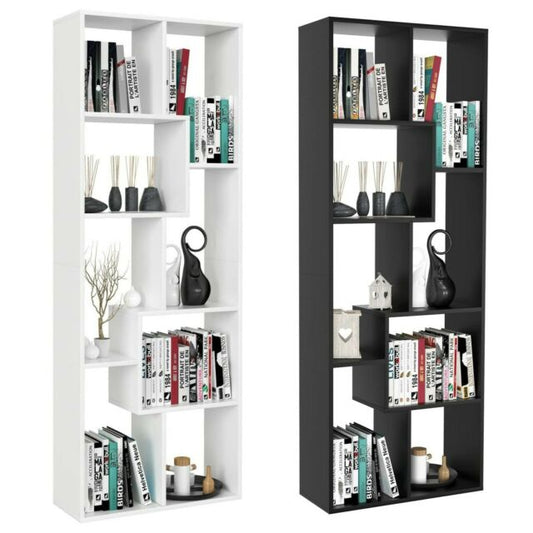 Libreria Scaffale a 5 Ripiani Autoportante Mensole per Casa 60×24×160cm Bianco