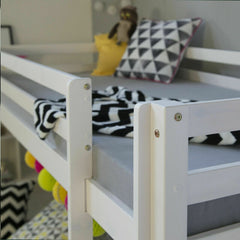 Letto per bambini letto per alta 90x200 cm letto bianco